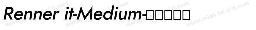 Renner it-Medium字体转换
